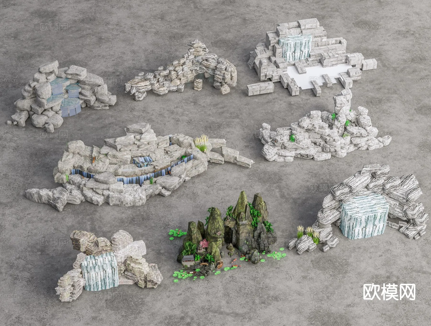 GARDEN DECOR – 3D Model For Interior Design – 2638