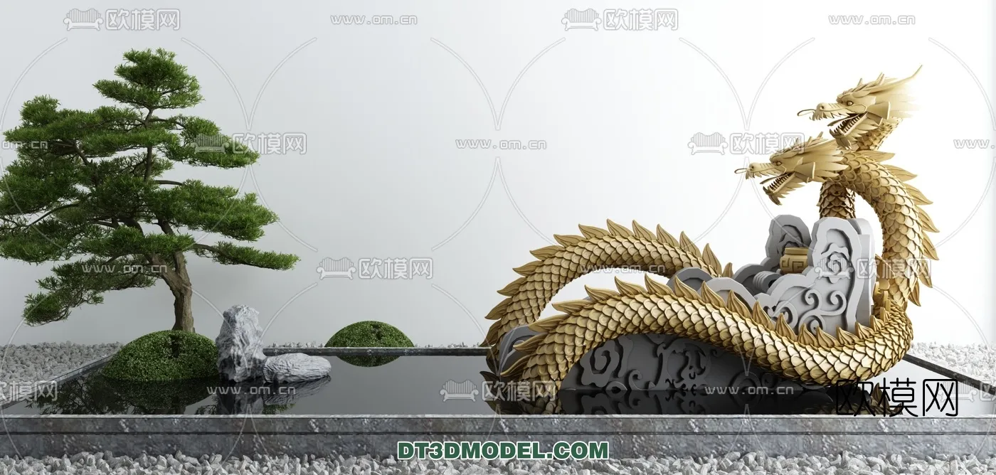 GARDEN DECOR – VRAY / CORONA – 3D MODEL – 3254