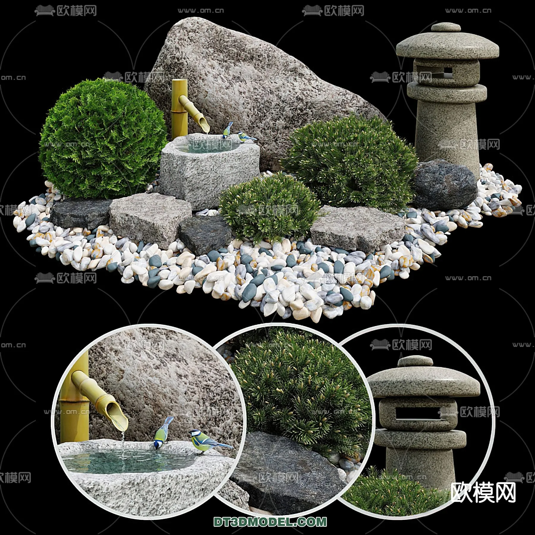 GARDEN DECOR – VRAY / CORONA – 3D MODEL – 3263