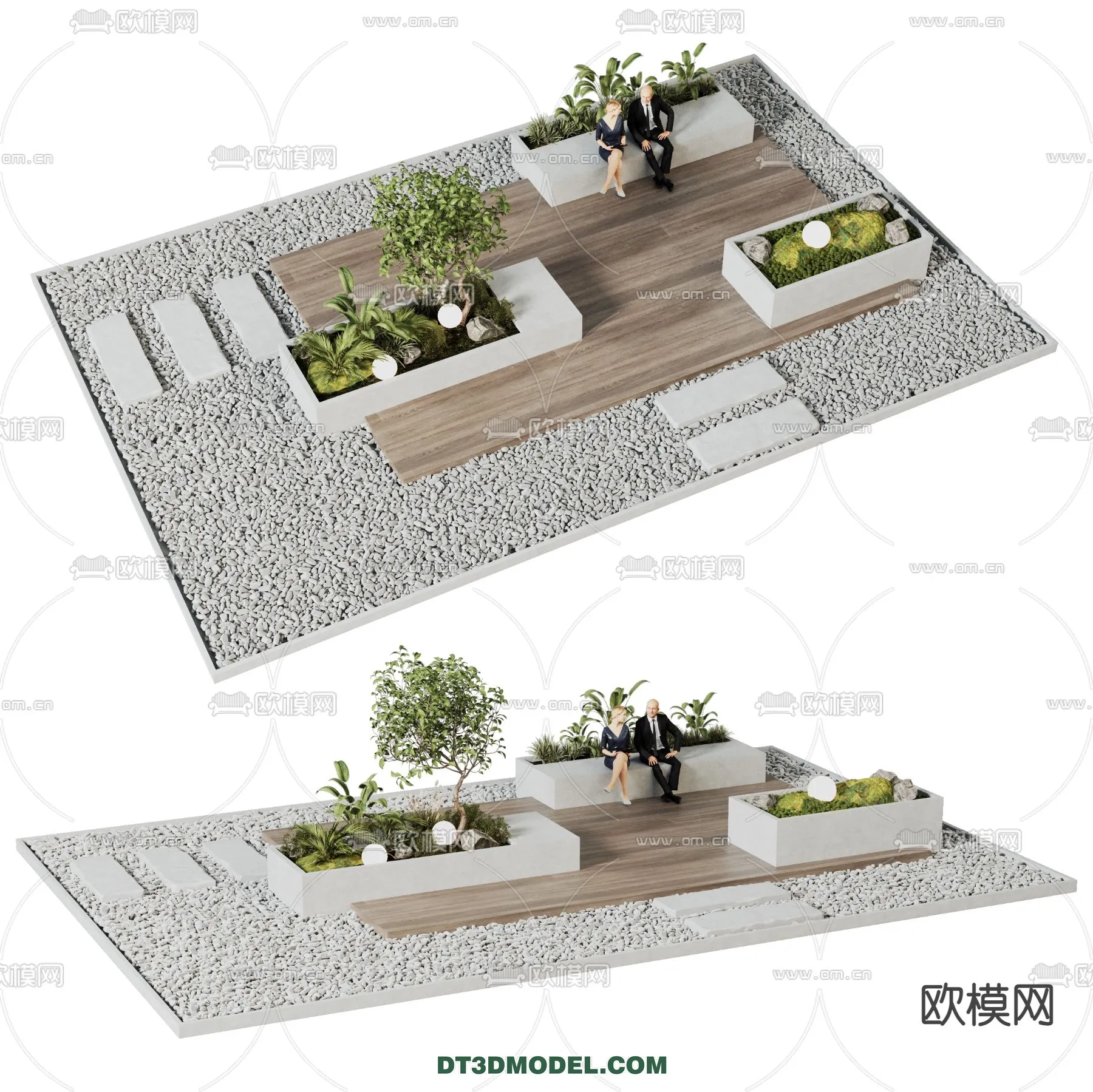 GARDEN DECOR – VRAY / CORONA – 3D MODEL – 3272