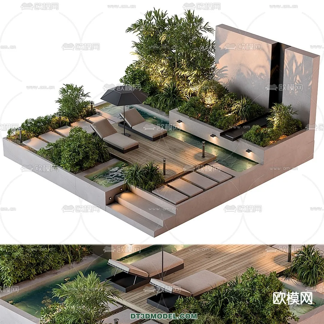 GARDEN DECOR – VRAY / CORONA – 3D MODEL – 3279