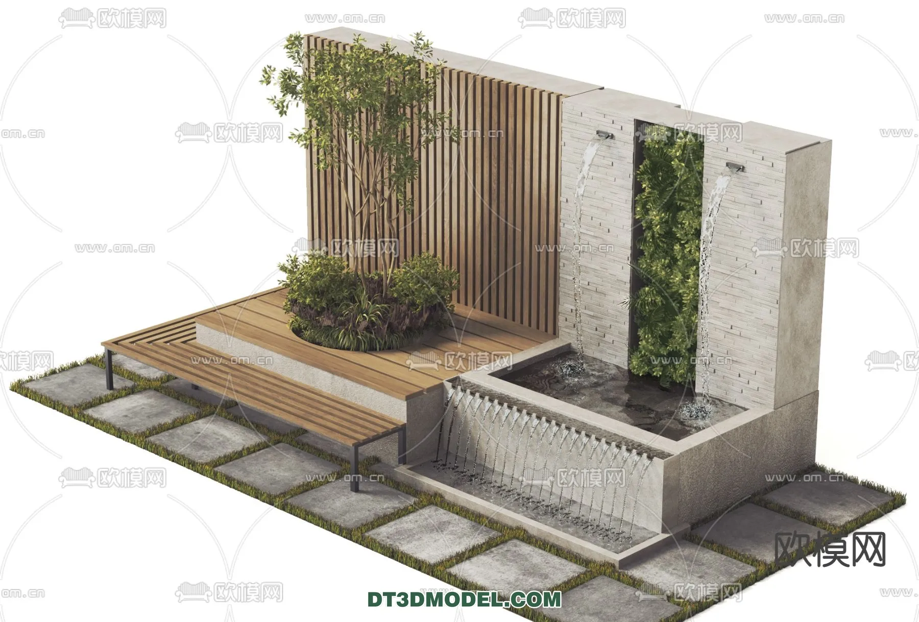 GARDEN DECOR – VRAY / CORONA – 3D MODEL – 3284