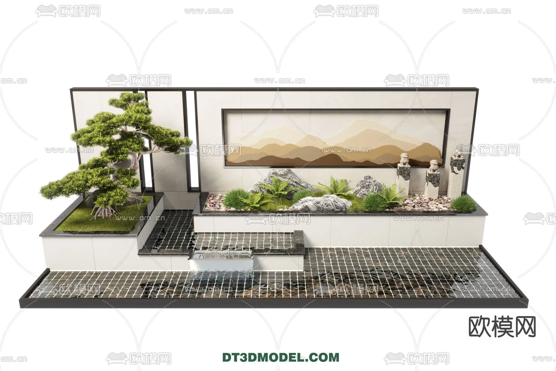 GARDEN DECOR – VRAY / CORONA – 3D MODEL – 3317