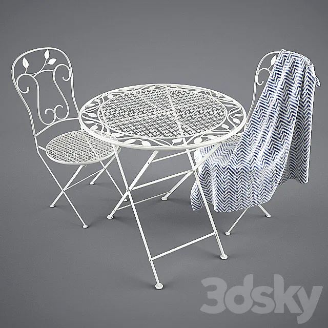 Garden Furniture 3D Model Garden Furniture 3D Model