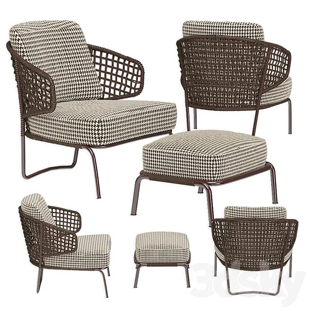 Garden furniture Aston Cord Outdoor 3D Model Garden furniture Aston Cord Outdoor 3D Model