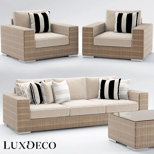 Garden furniture riviera outdoor collection 3D Model