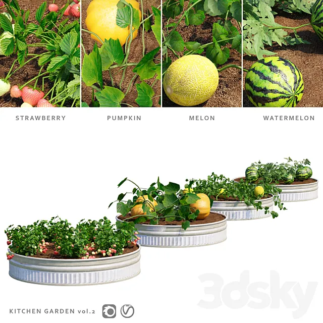 Garden | Kitchen garden.vol 2 3D Model Garden | Kitchen garden.vol 2 3D Model