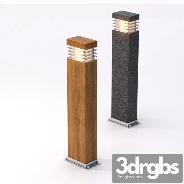 Garden Lantern Rectan 3D Model Download