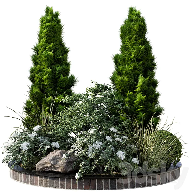 Garden plant set 04 3DModel Garden plant set 04 3DModel