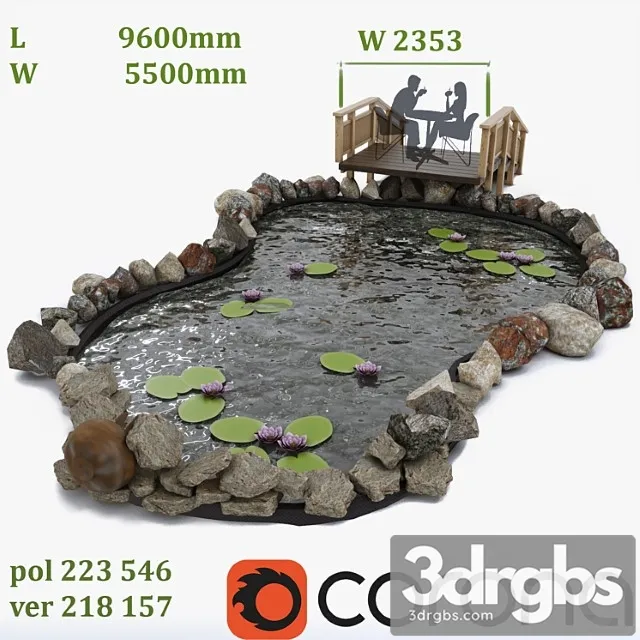 Garden Pond 3D Model Download Garden Pond 3D Model Download