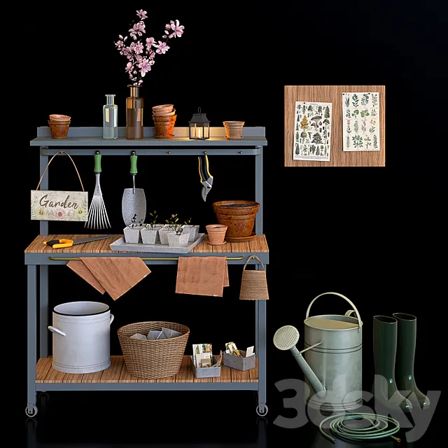 Garden set 3D Model