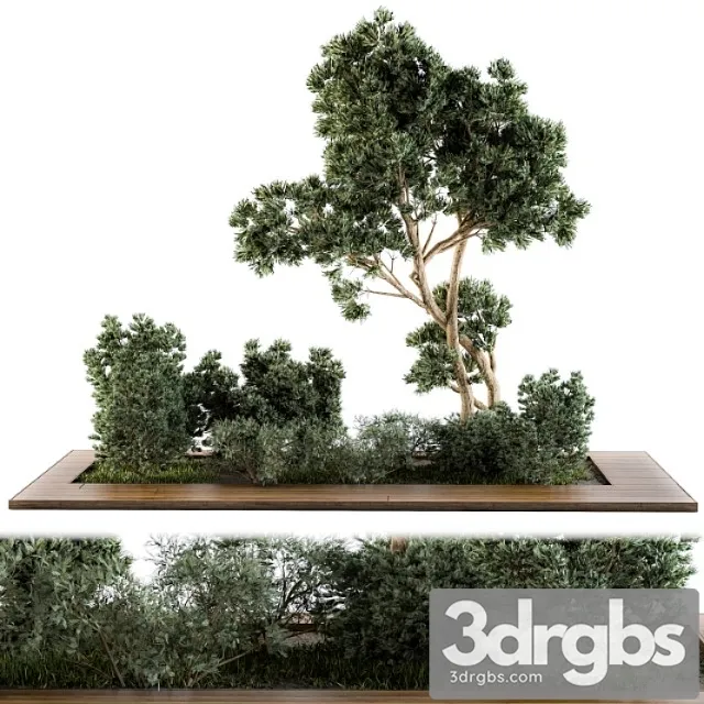 Garden set bush and tree – garden set 06 Garden set bush and tree – garden set 06