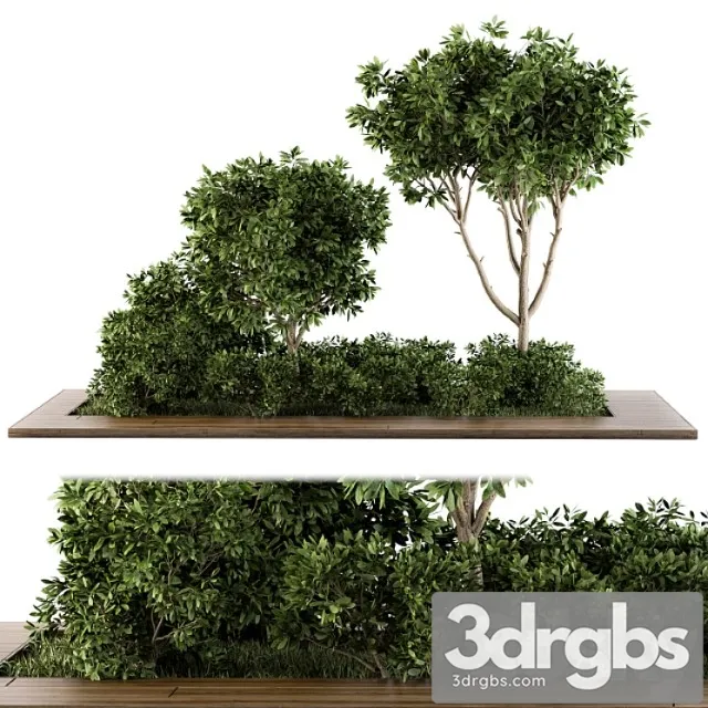Garden set bush and tree – garden set 07 Garden set bush and tree – garden set 07
