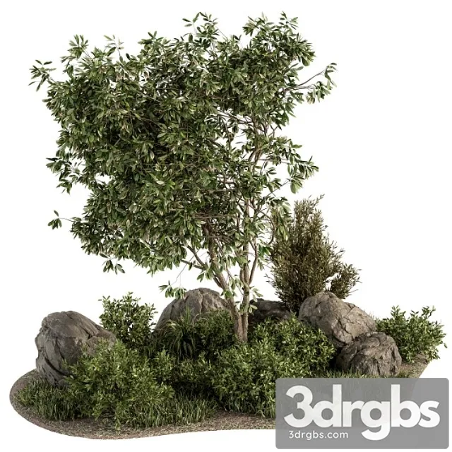 Garden set tree and bush – garden set 17 Garden set tree and bush – garden set 17