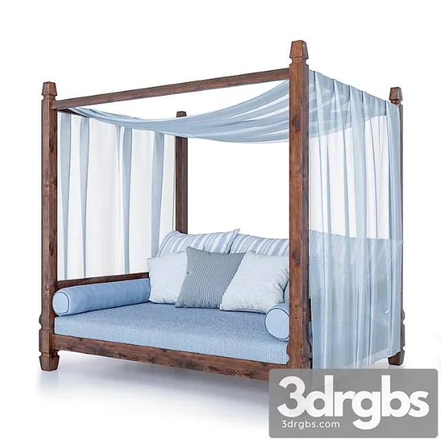 Garden sofa gervasoni 2 3D Model Download