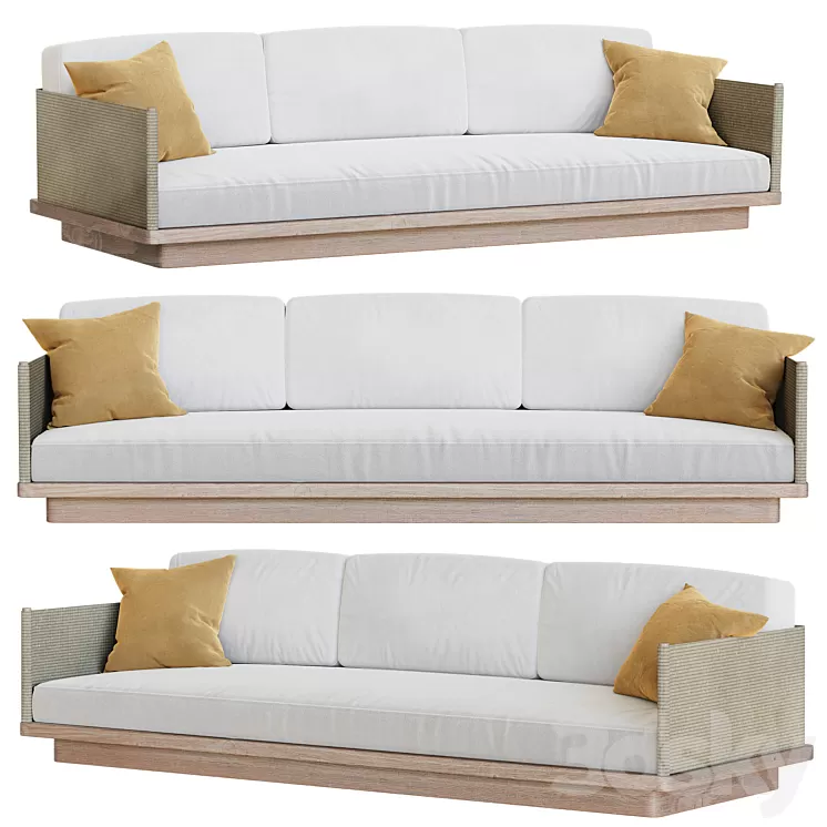 Garden sofa Kettal GIRO 3D Model Free Download