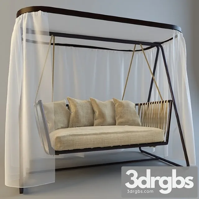 Garden swing 2 3D Model Download