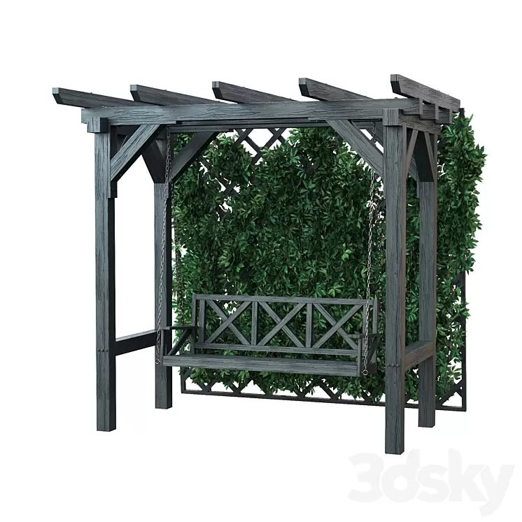 Garden swing 3D Model Free Download