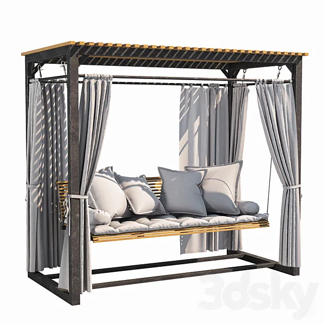 garden swing 3D Model