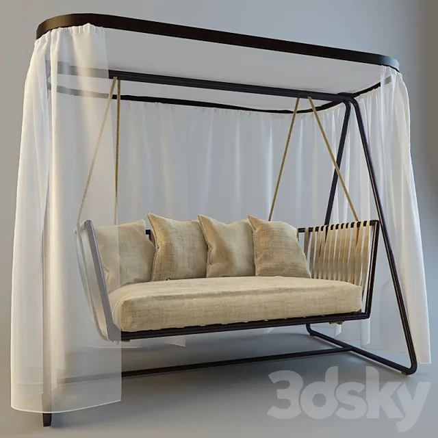 garden swing 3DModel