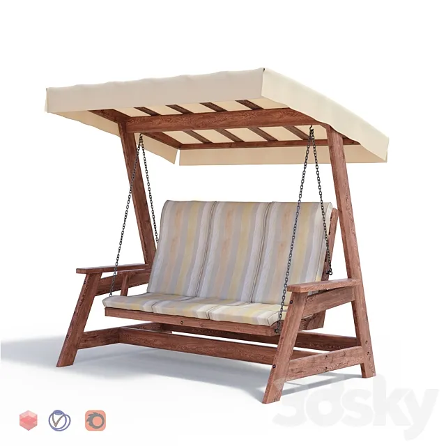 Garden swing “Charm” 3DModel