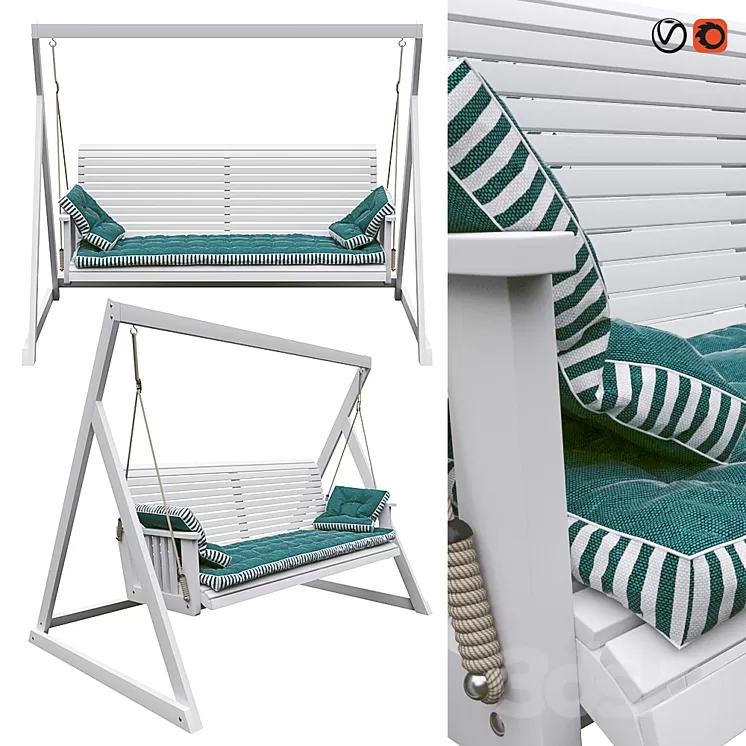 Garden Swing Emma 3D Model Garden Swing Emma 3D Model