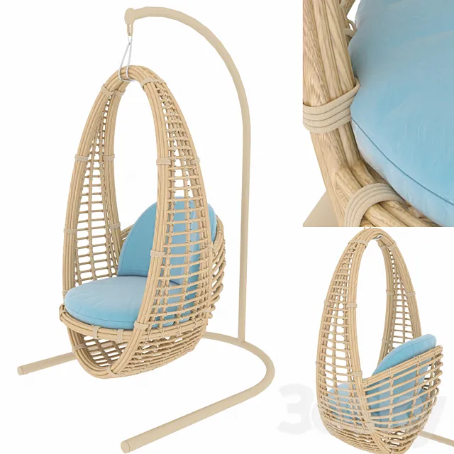 Garden swing Skylinedesign Occasionals HERI 3D Model