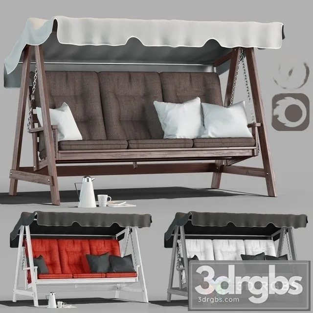 Garden Swings Kornhult 3 Colors 3D Model Download