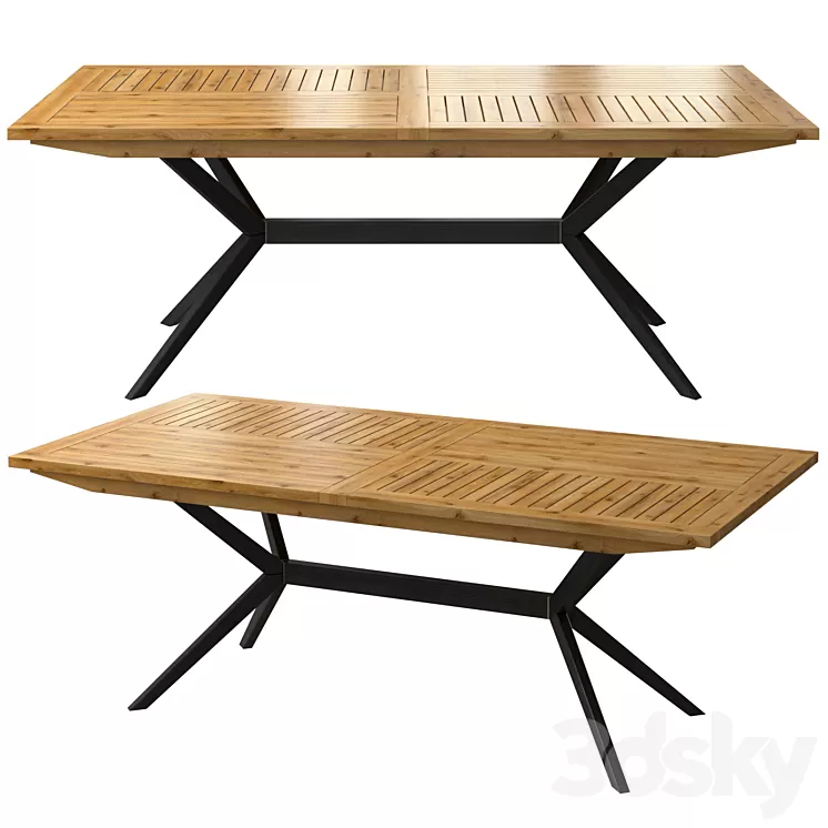 Garden table Jakta 3D Model Garden table Jakta 3D Model