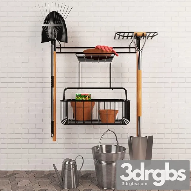 Garden tools 2 3D Model Download