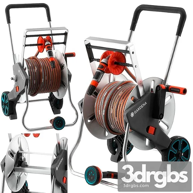 Gardena aquaroll easymetal set 3D Model Download