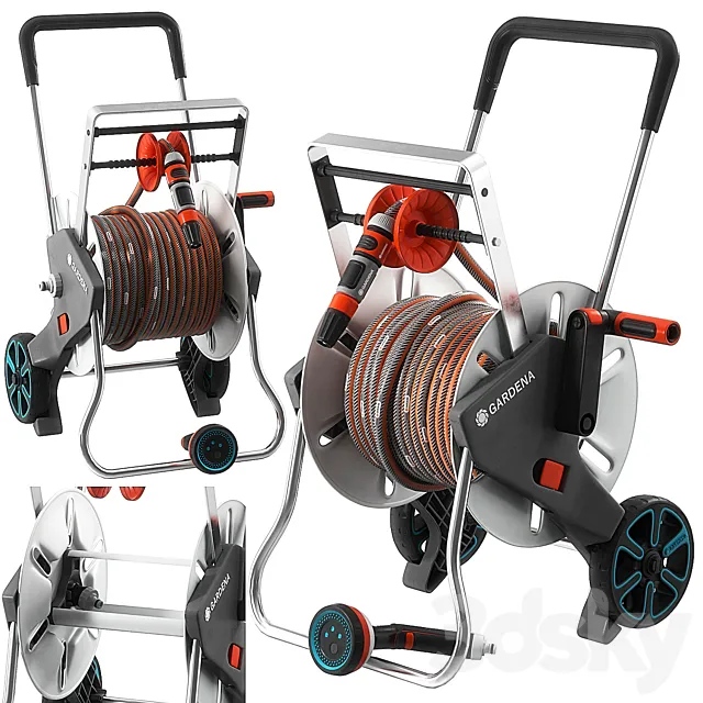 Gardena AquaRoll EasyMetal Set 3D Model