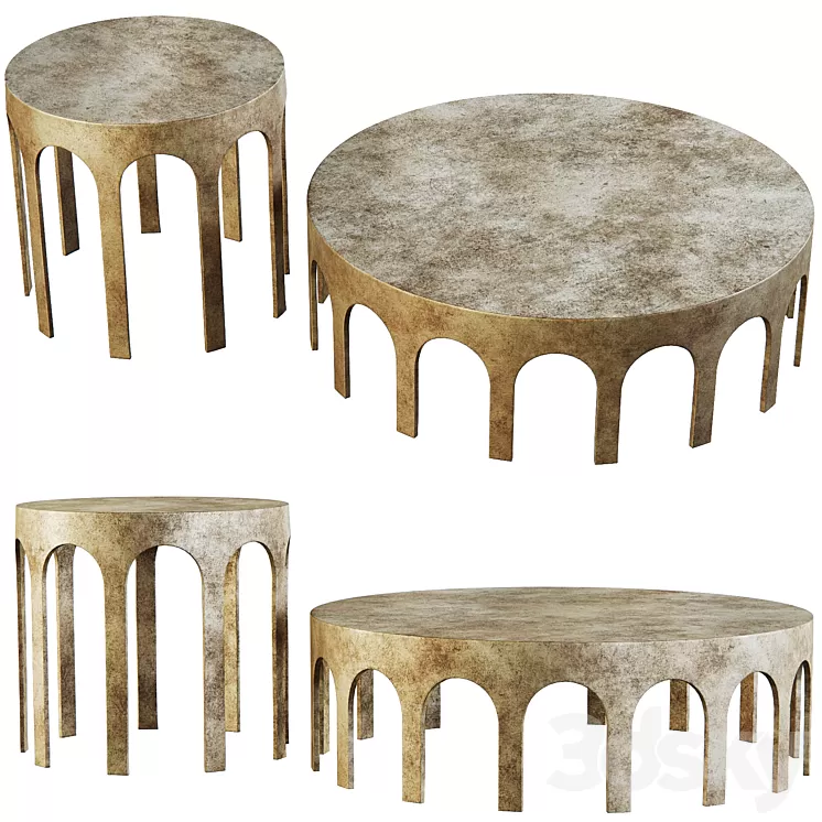 Gardini coffee tables by Eichholtz 3D Model Free Download