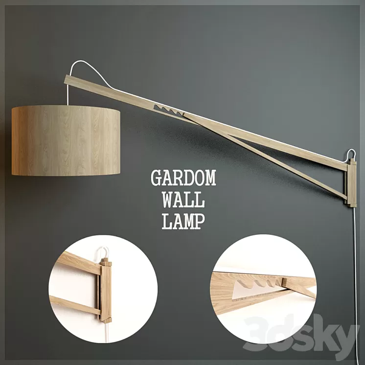 GARDOM WALL LAMP 3D Model GARDOM WALL LAMP 3D Model
