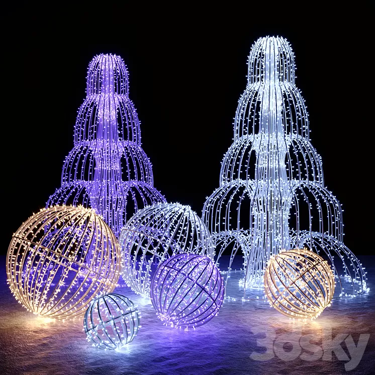 Garland figures 3D Model