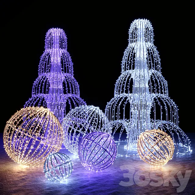 Garland figures 3D Model Garland figures 3D Model