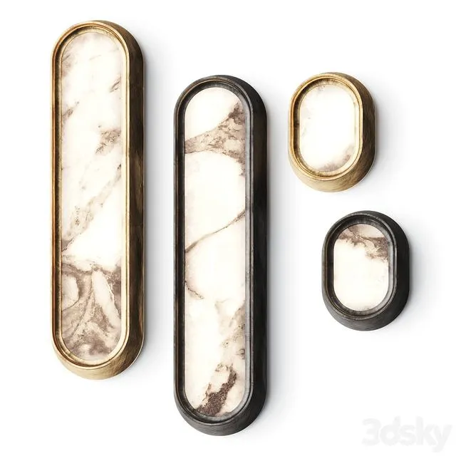 Garnier & Linker Gaia Grand Wall Lamps 3D Model Garnier & Linker Gaia Grand Wall Lamps 3D Model