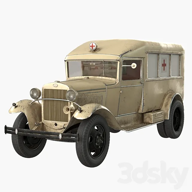 Gas AA “Ambulance” 3D Model