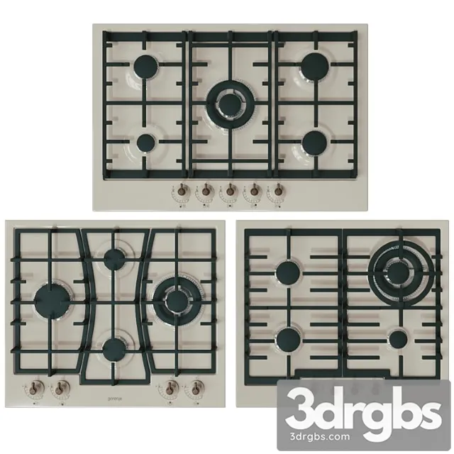 Gas Hobs Combustion Classico 3D Model Download