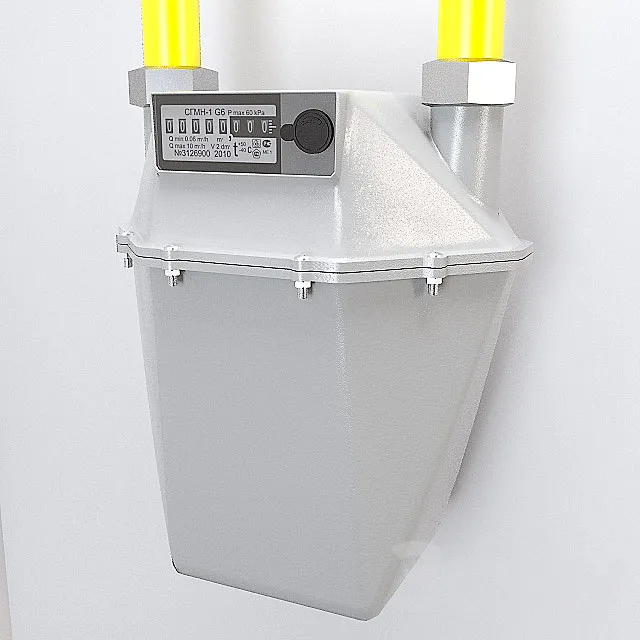 Gas meter SGBV-1 3DModel Gas meter SGBV-1 3DModel