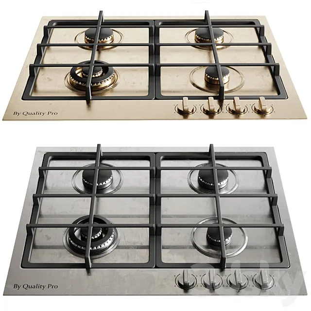 Gas plate for Kitchen 3D Model