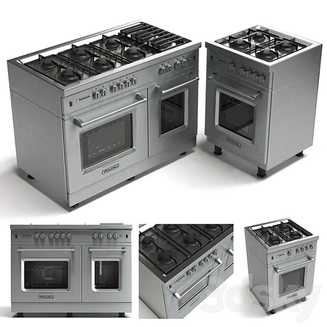 Gas range cooker 3DModel