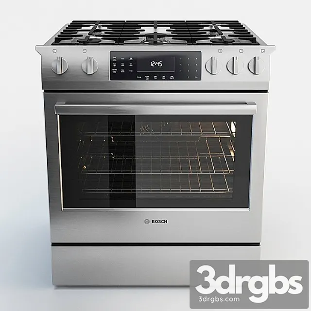 Gas slide-in range – hgi8054uc – by bosch 2 3D Model Download