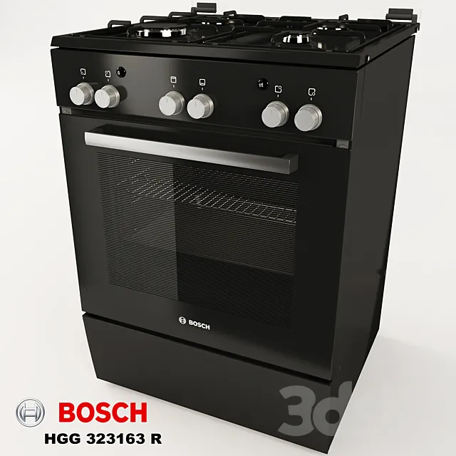 Gas stove Bosch HGG 323 163 R 3D Model