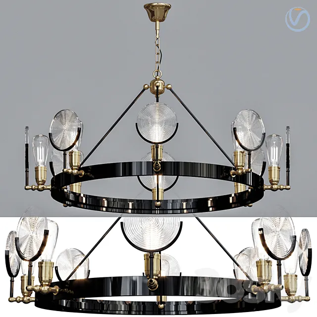 GASLIGHT LENS Chandelier 3DModel