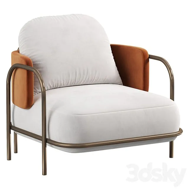 GASTON ARMCHAIR By Carpanese Home 3D Model GASTON ARMCHAIR By Carpanese Home 3D Model