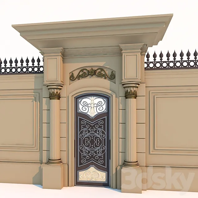 Gate 3D Model Gate 3D Model