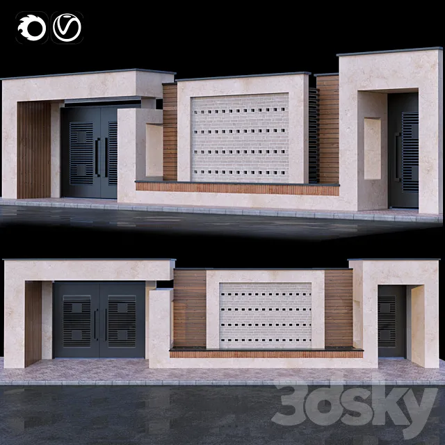 Gate 3D Model Gate 3D Model