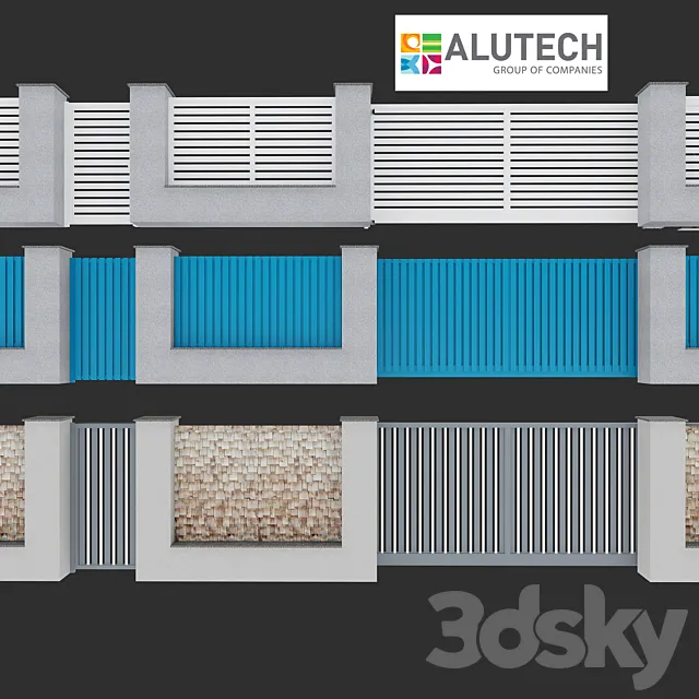 Gate alutech 2 3D Model Gate alutech 2 3D Model