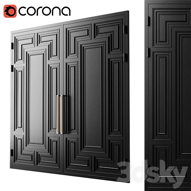 Gate black loft 10 3D Model